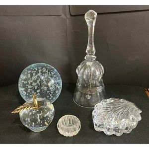 Lot of vintage crystal and glassware